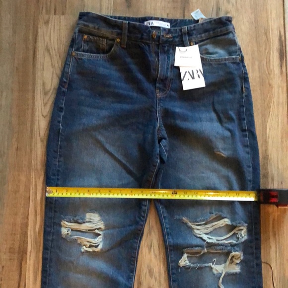 NEW!! HP 🥳Zara Highwaisted Straight Leg Jeans - Picture 10 of 15